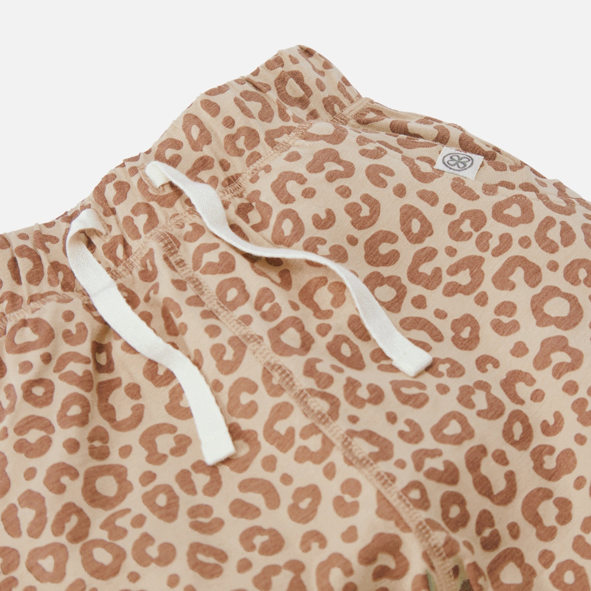 Leopard Brown joggers - Details