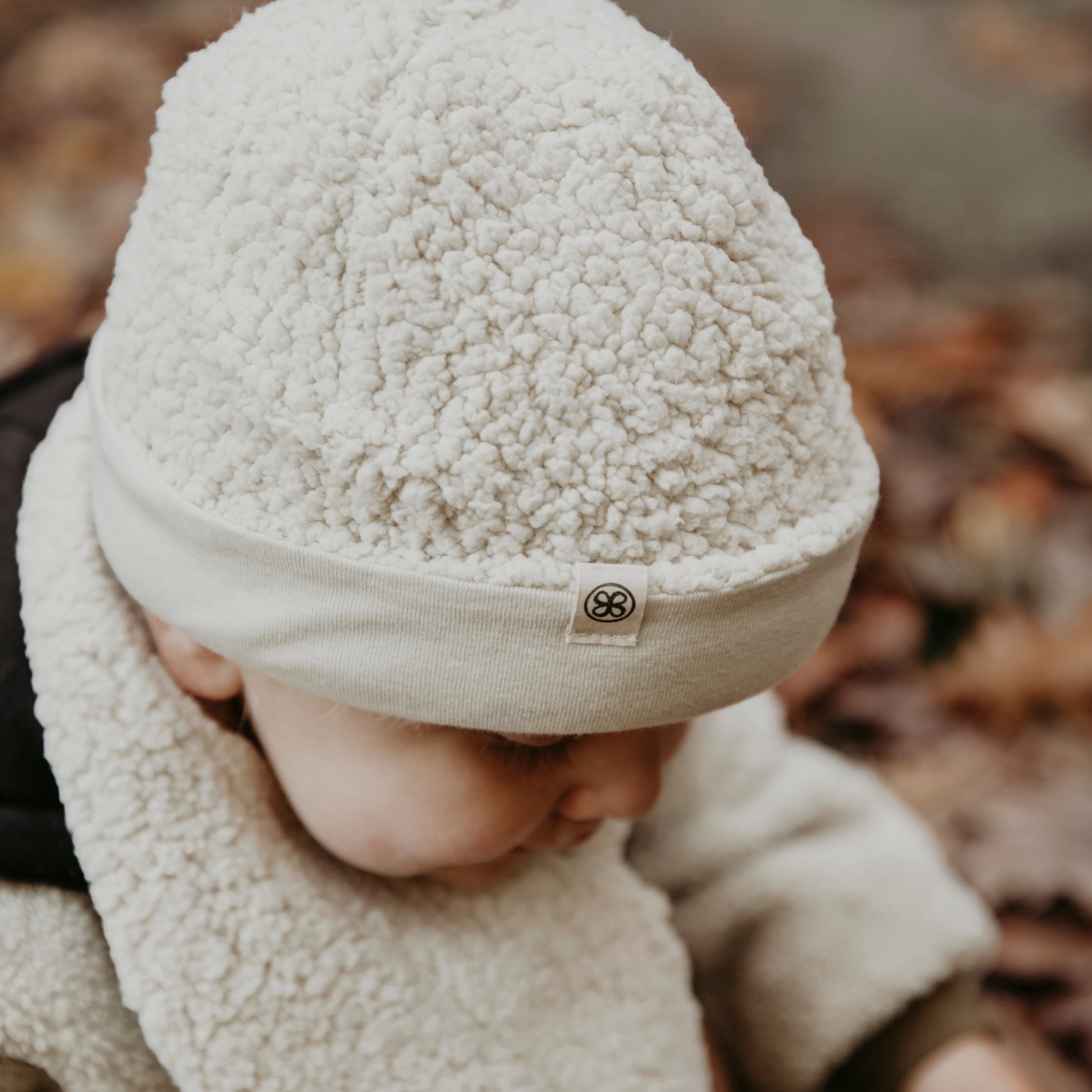 Kindermutje teddy off-white