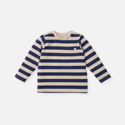 Longsleeve in Navy/Sandy Stripe – UPF 50+