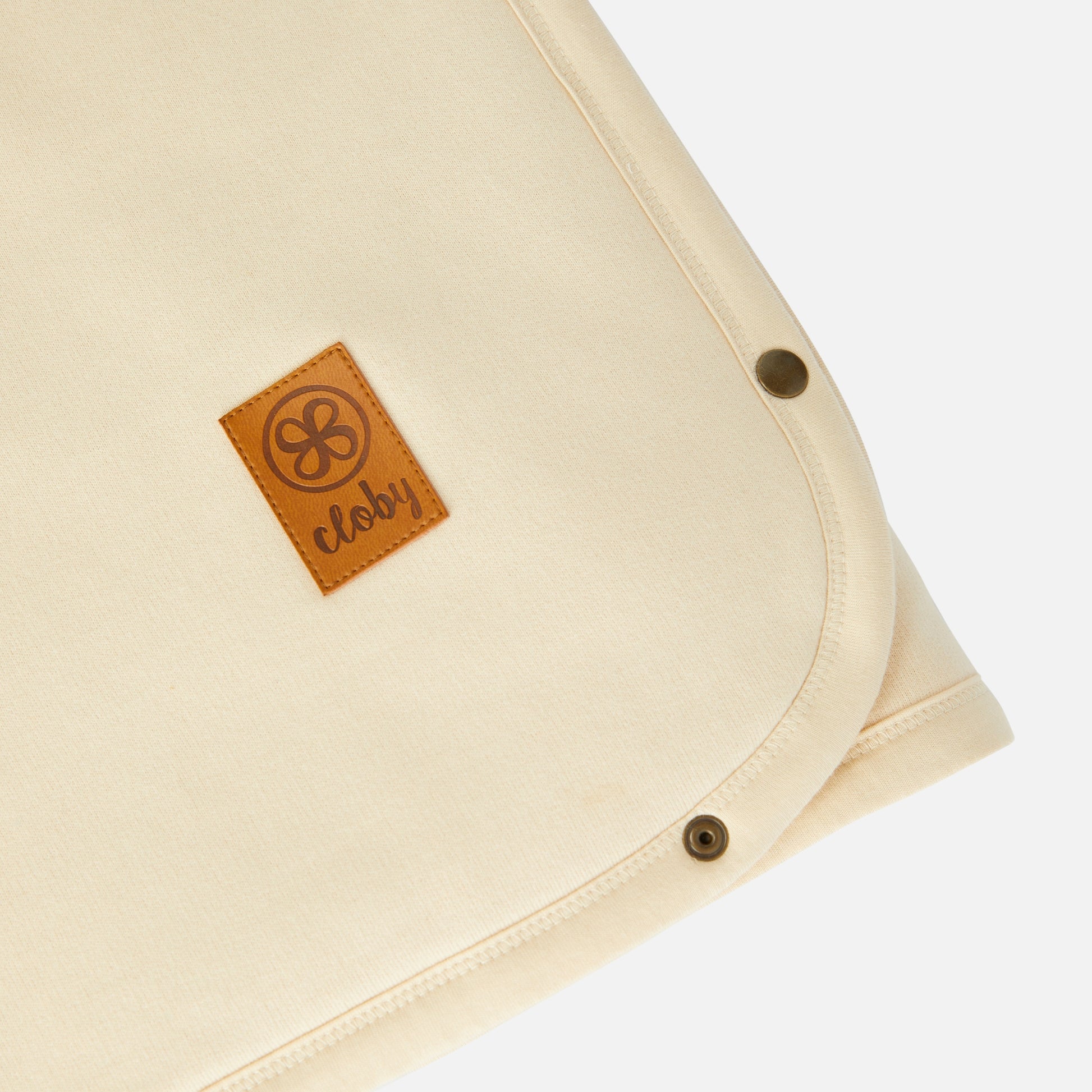 Details van teddy babydeken - Off-White