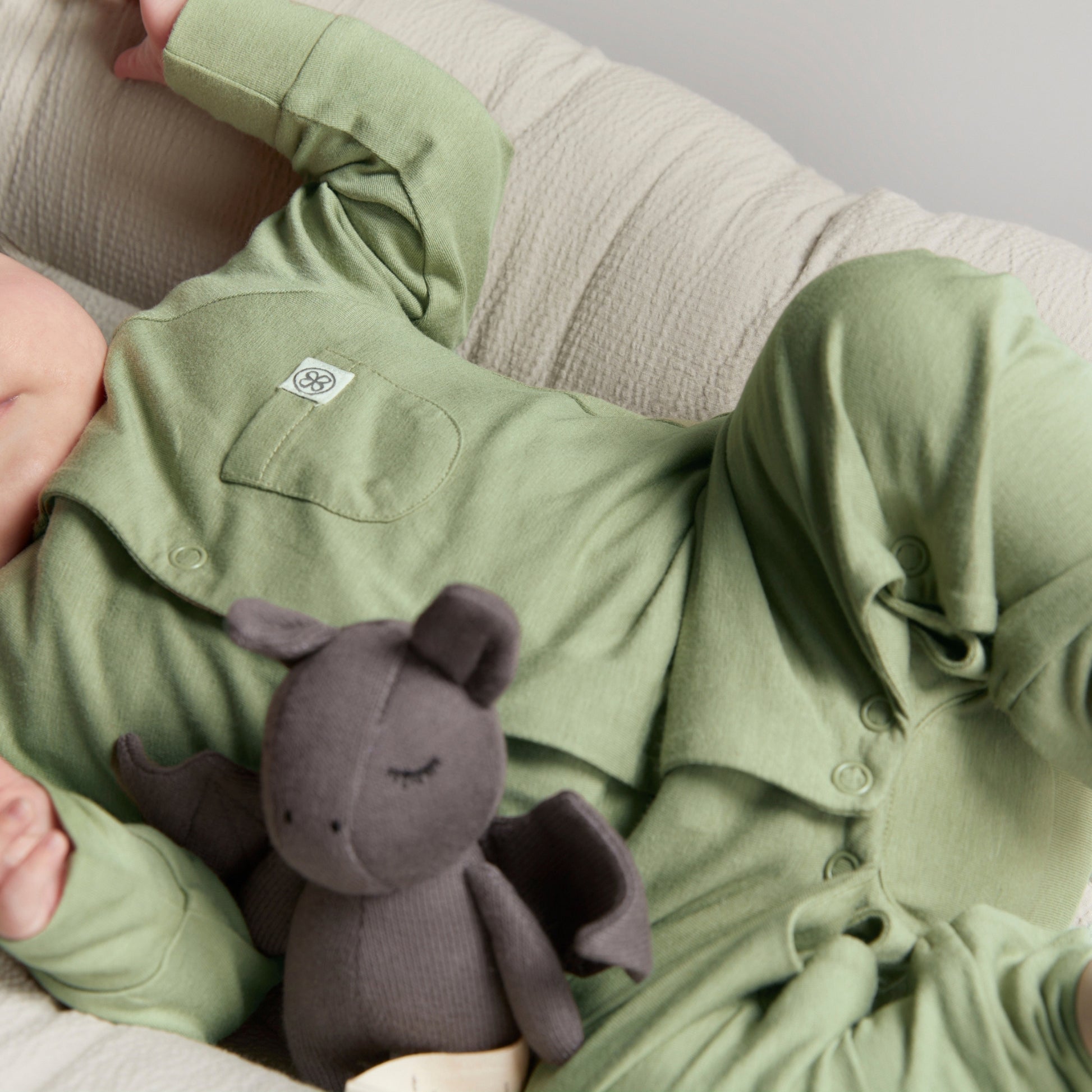 Olive Green details boxpakje - Cloby