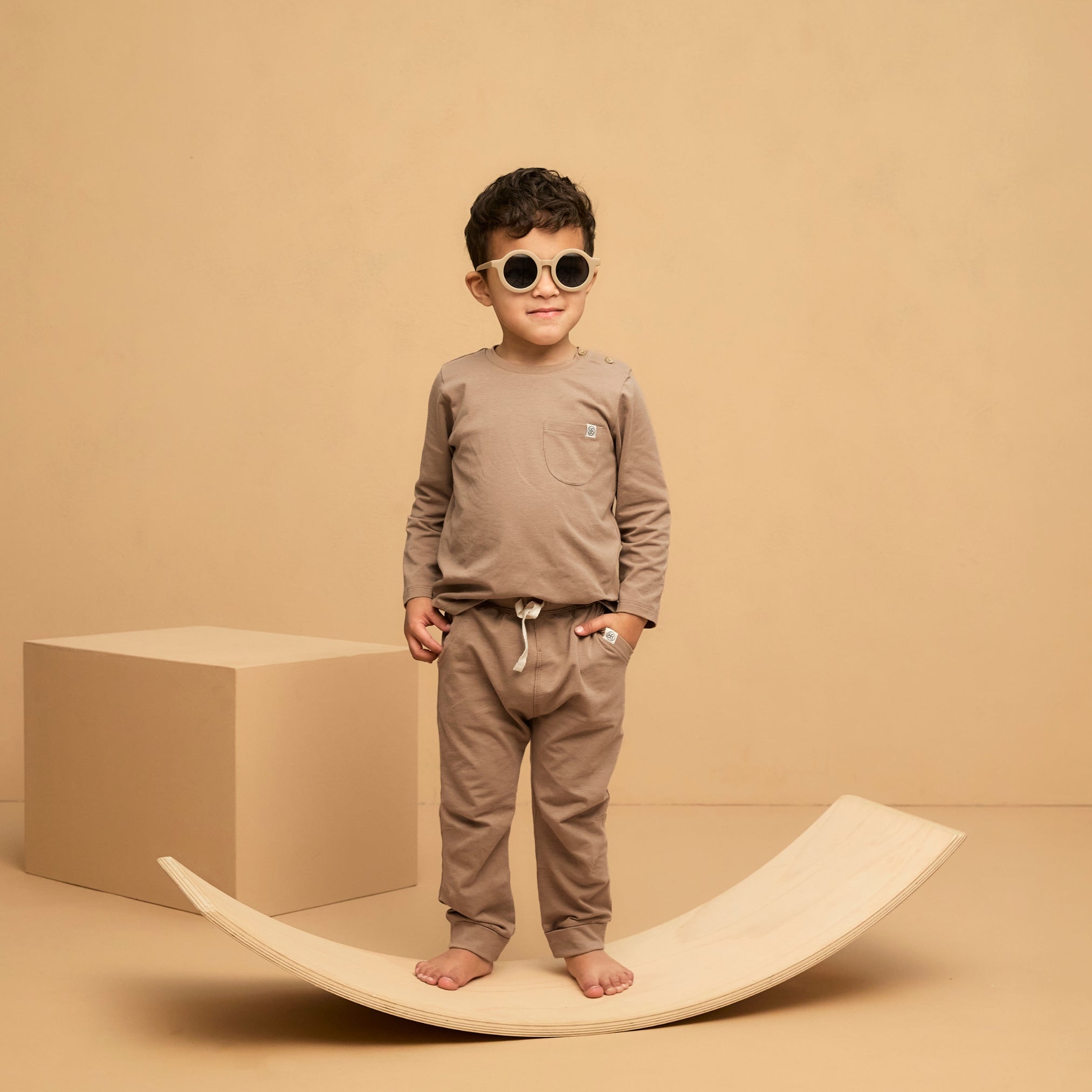 Peanut Brown shirtje - UPF50+