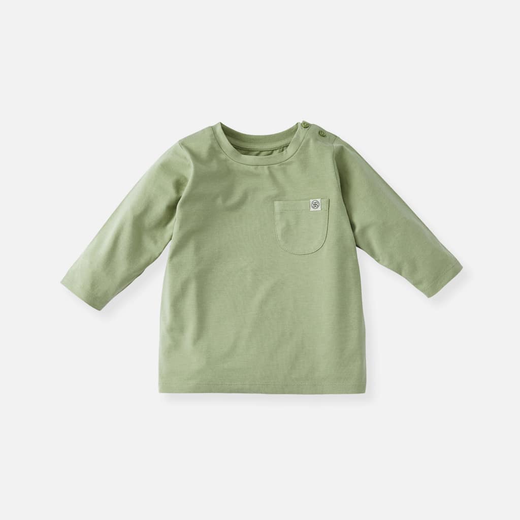 Langarmshirt in Olive Green – UPF 50+