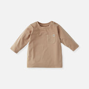 Peanut Brown shirt - Lange mouw - Jongens en meisjes - Cloby