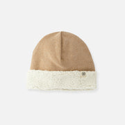 Omkeerbare teddy muts - Bruin en Teddy