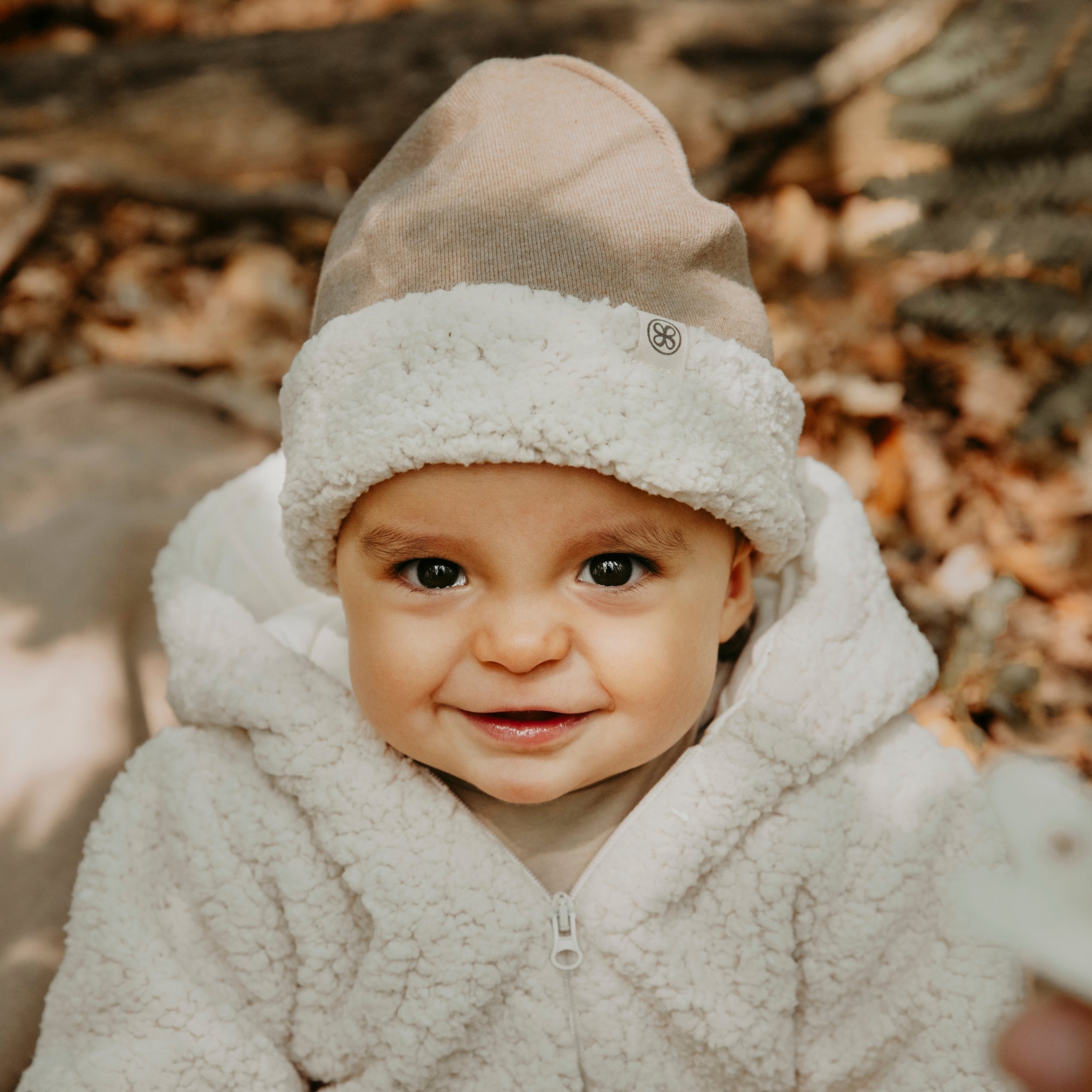 Omkeerbare Teddy Muts voor baby's