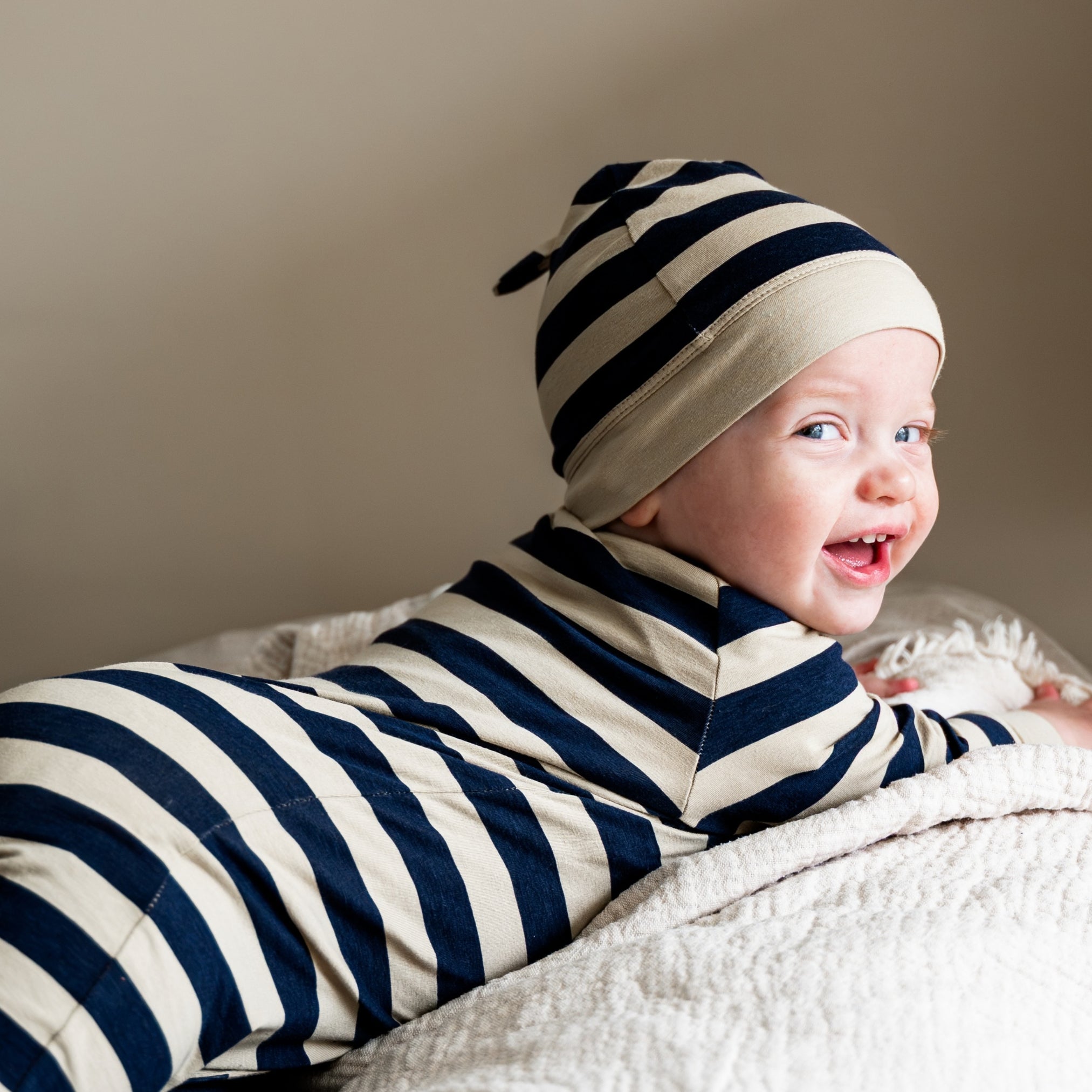 Boxpakje in Navy Stripe – UPF 50+