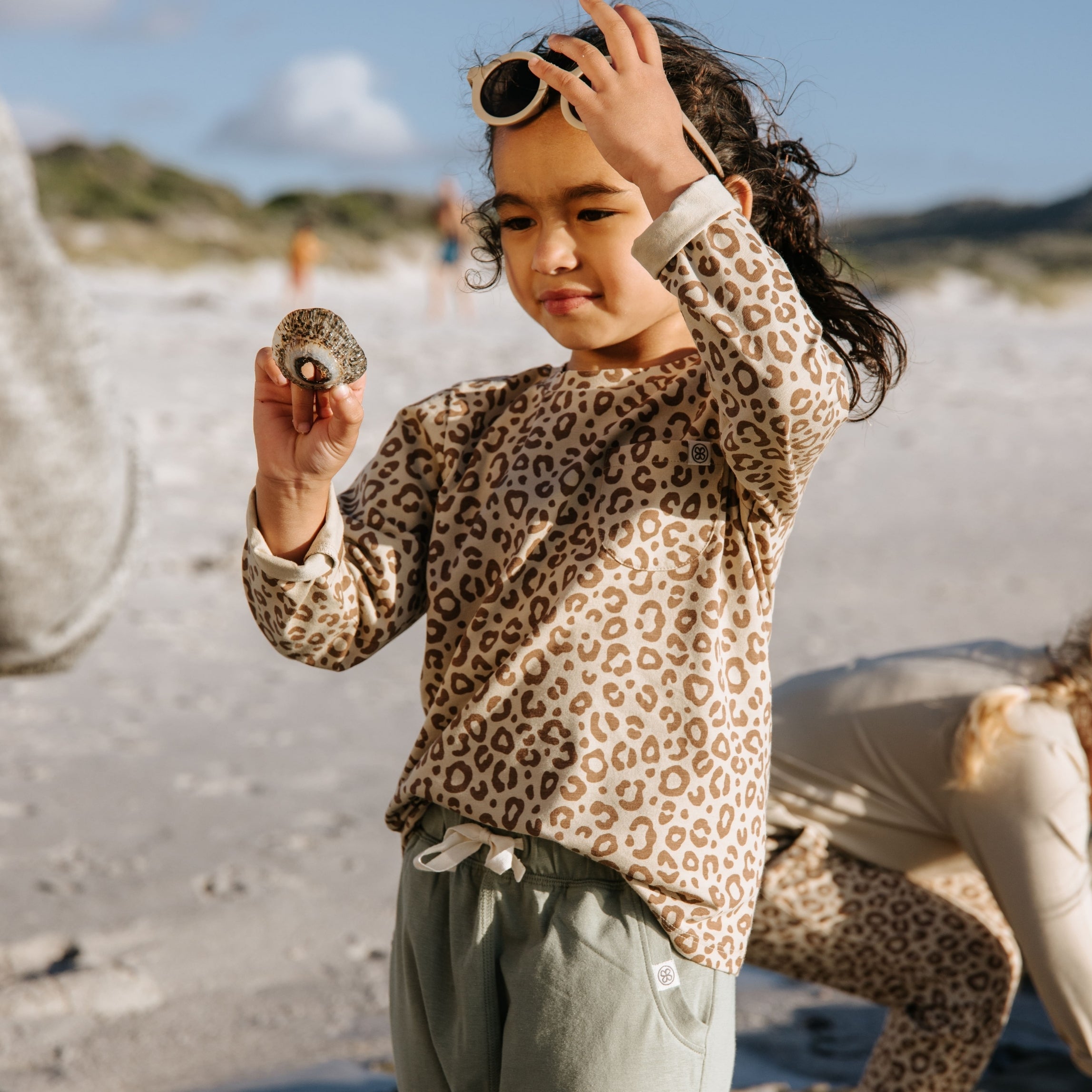 Longsleeve in Leopard Brown – UPF 50+