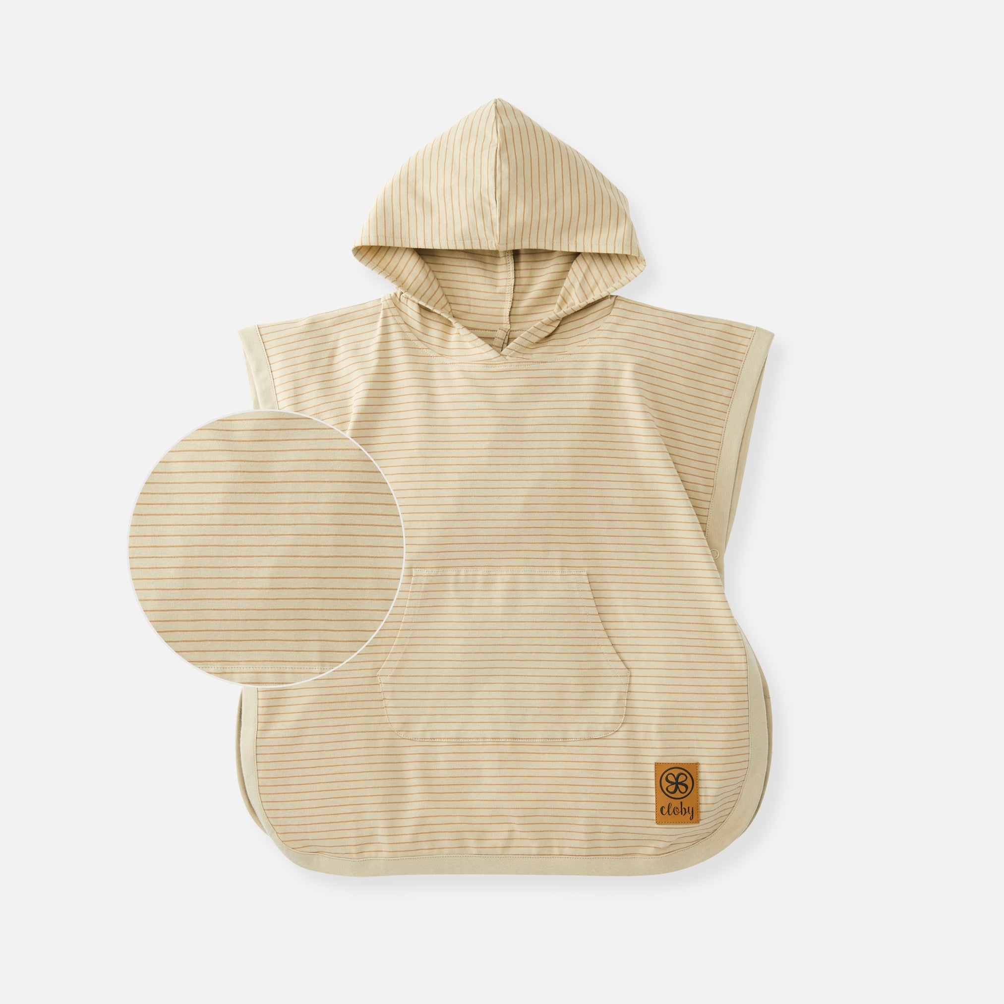 UV Poncho in Sandy & Peanut: Soft & UPF 50+ | Cloby