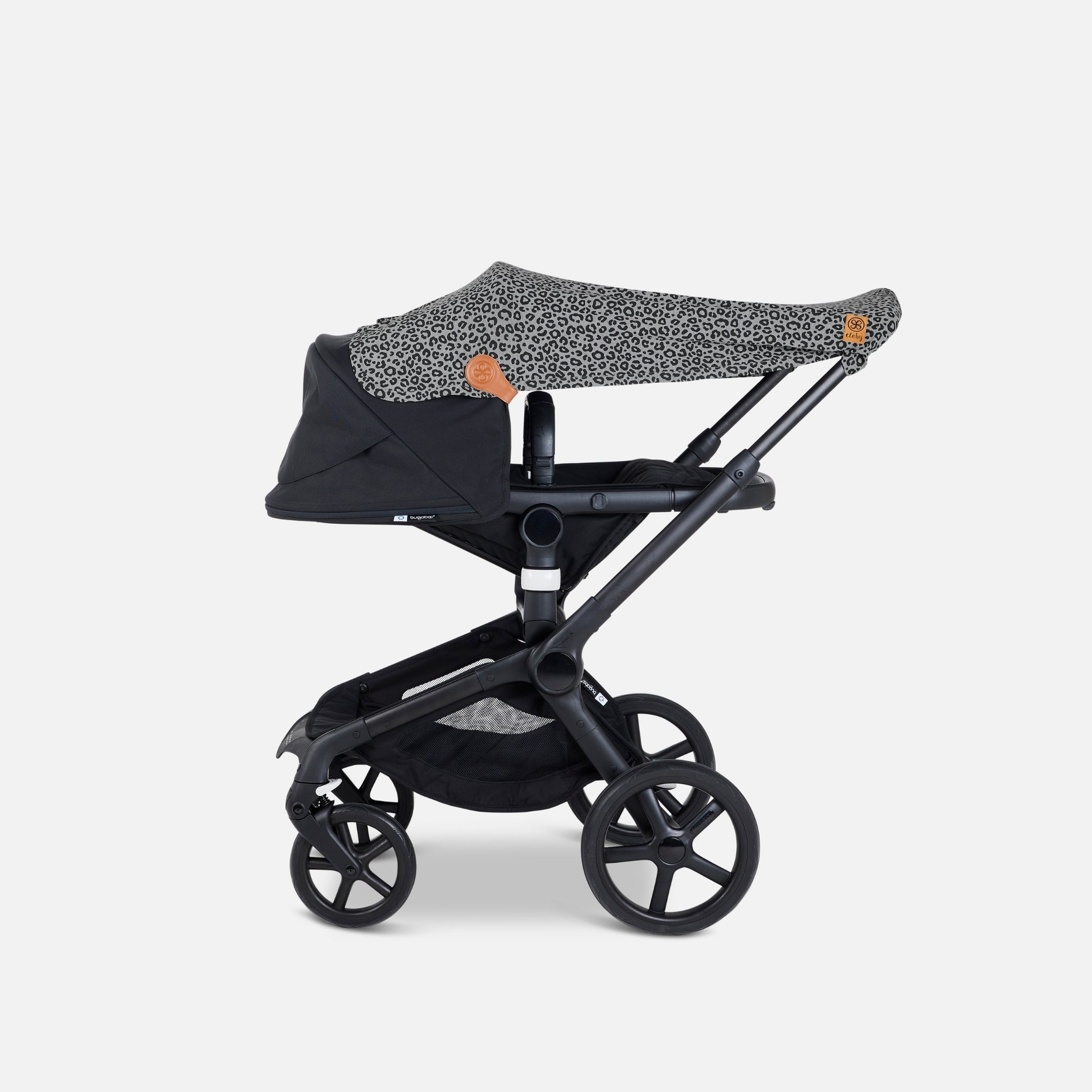 Leopard Black UV deken kinderwagen