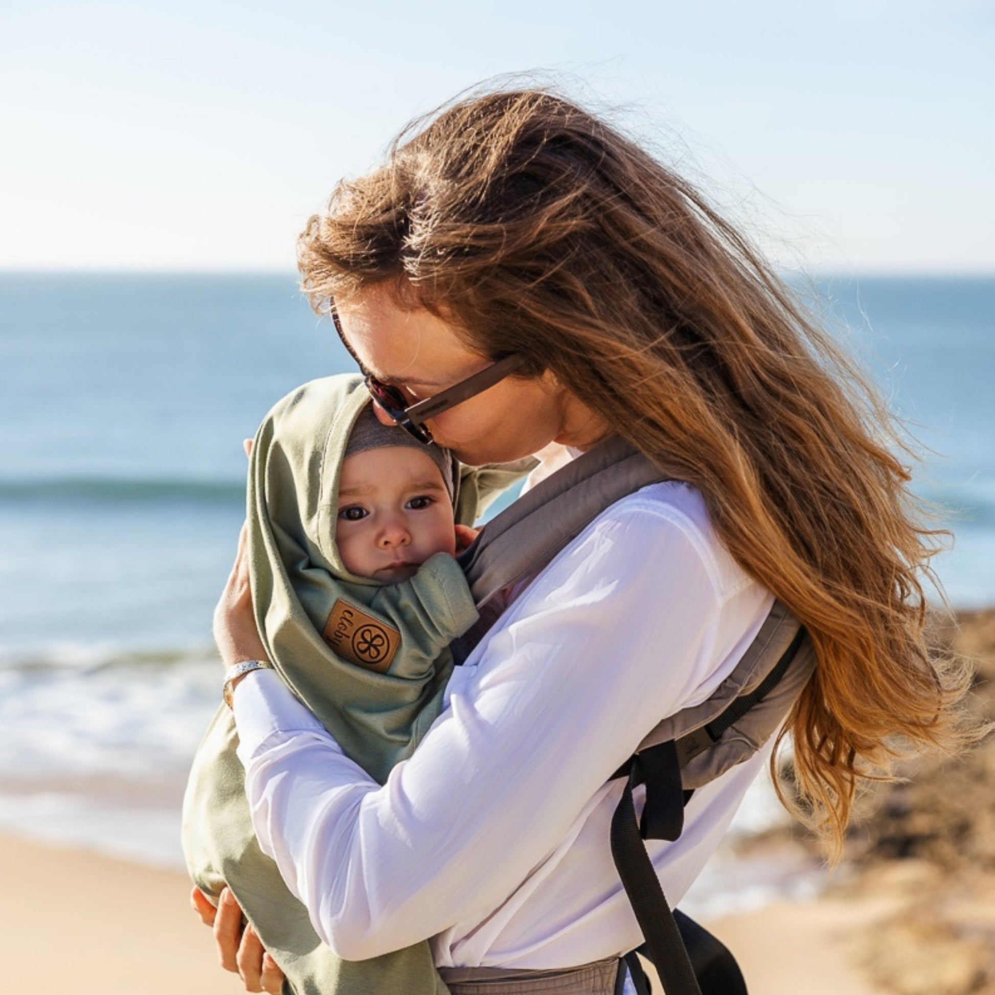 UV doek baby's - Olive Green van Cloby