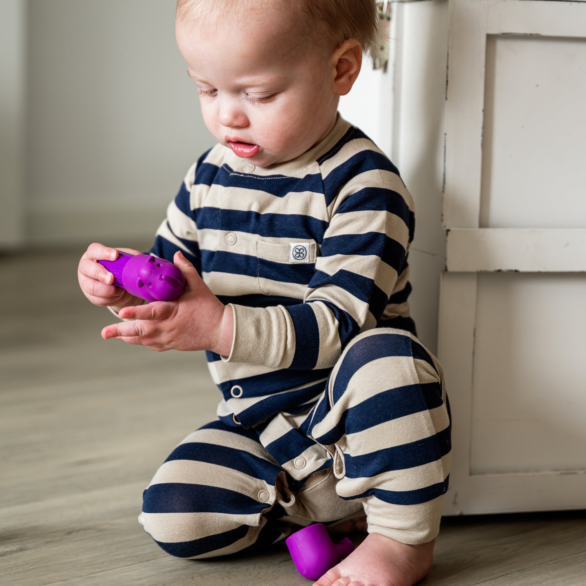 Boxpakje in Navy Stripe – UPF 50+