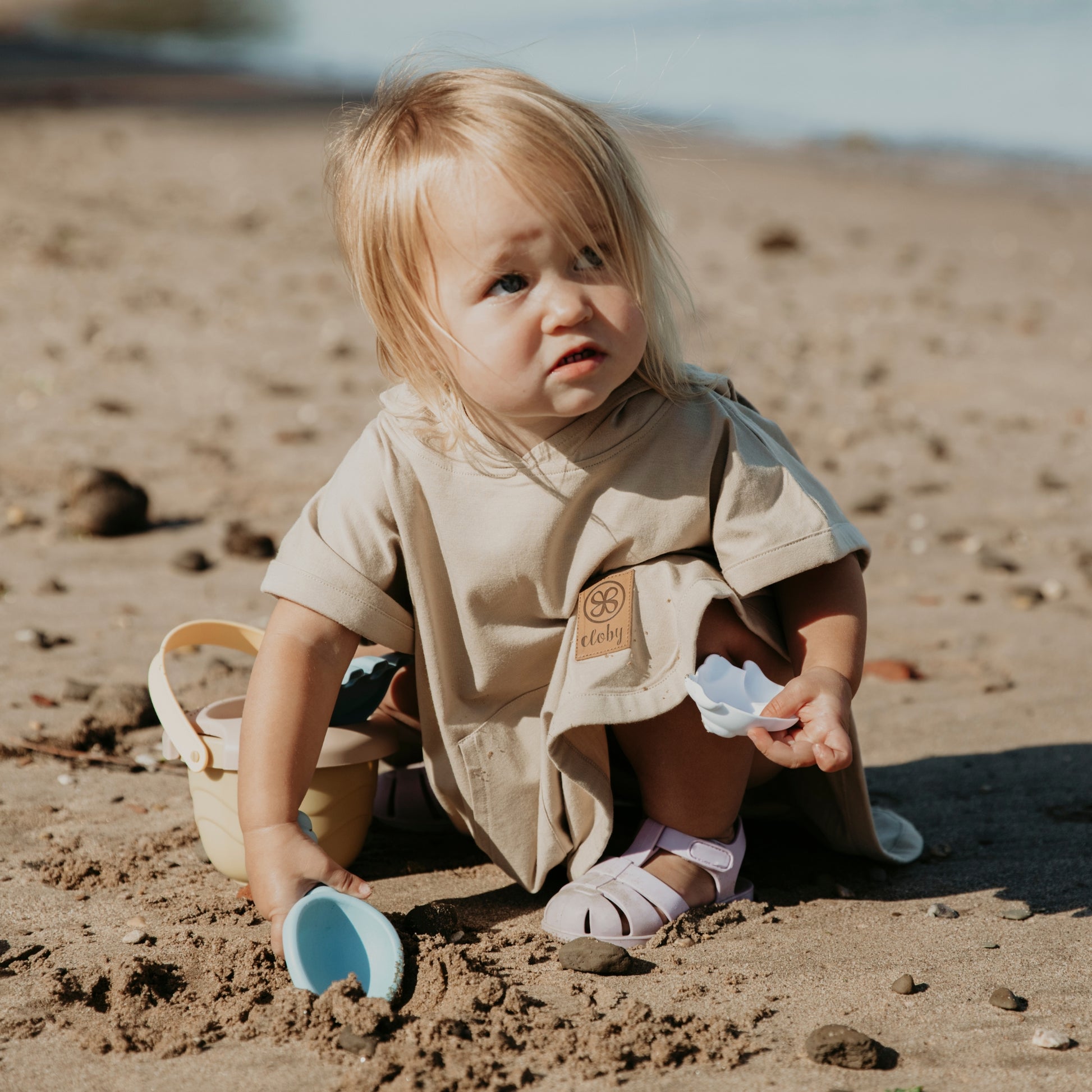 Zomer poncho UPF50+ - Cloby